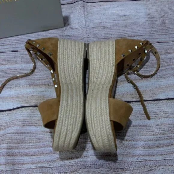 Marc Fisher Light Brown Suede Mf Jazlyn Platforms - Picture 6 of 12